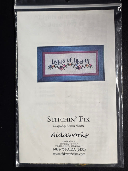 Aidaworks- Stitchin' Fix - Lights of Liberty Cross Stitch Kit