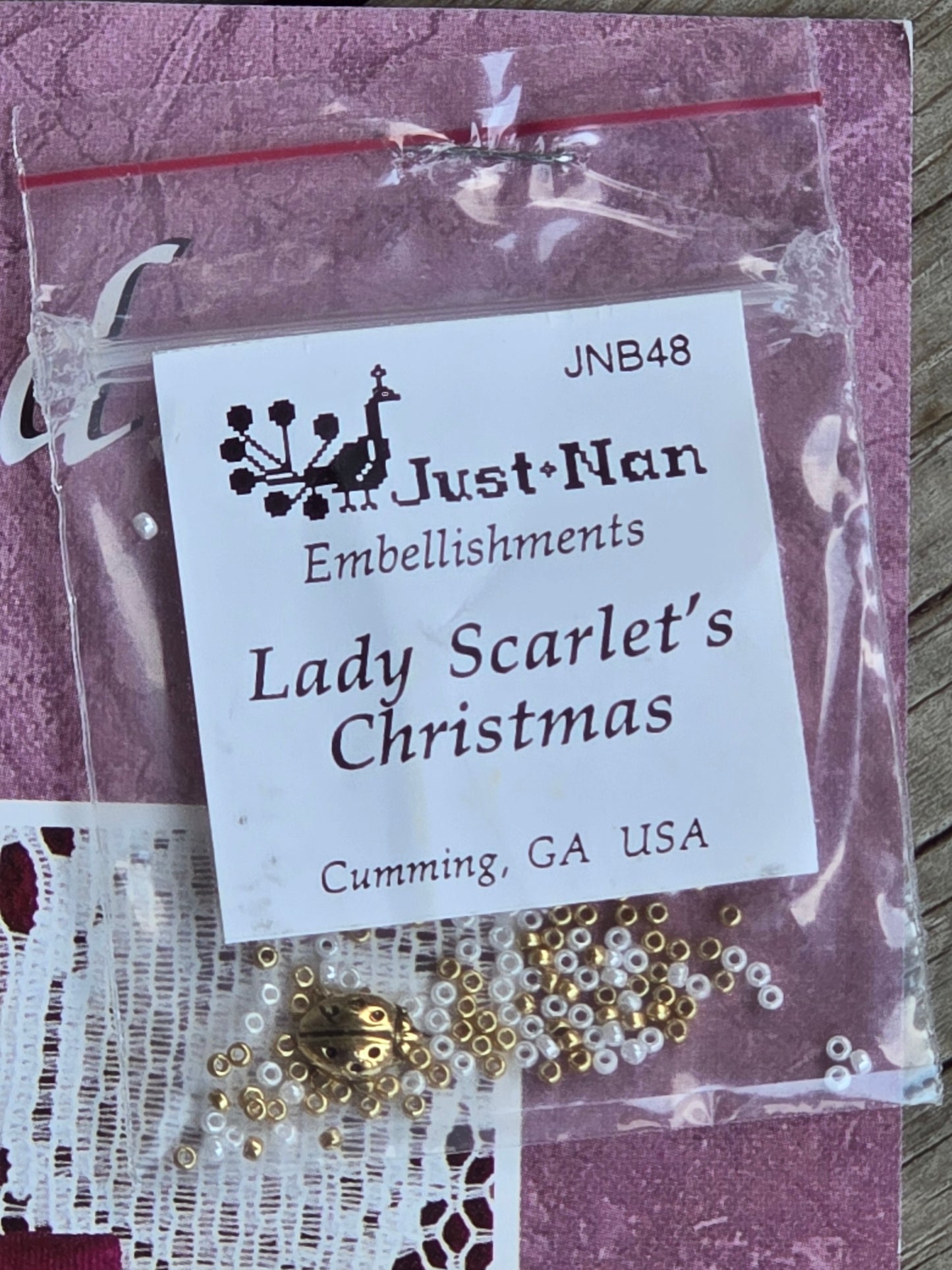 Just Nan - To Be Continued - Lady Scarlet's Christmas - Cross Stitch Pattern