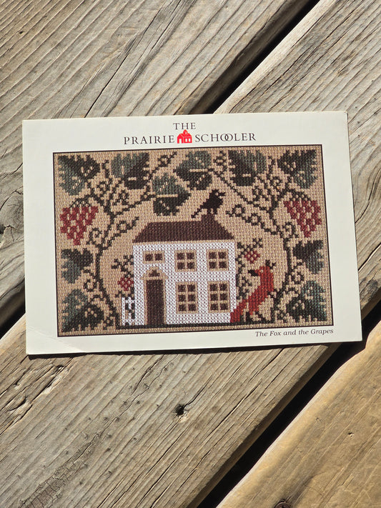 The Prairie Schooler - The Fox and The Grapes - Cross Stitch Pattern