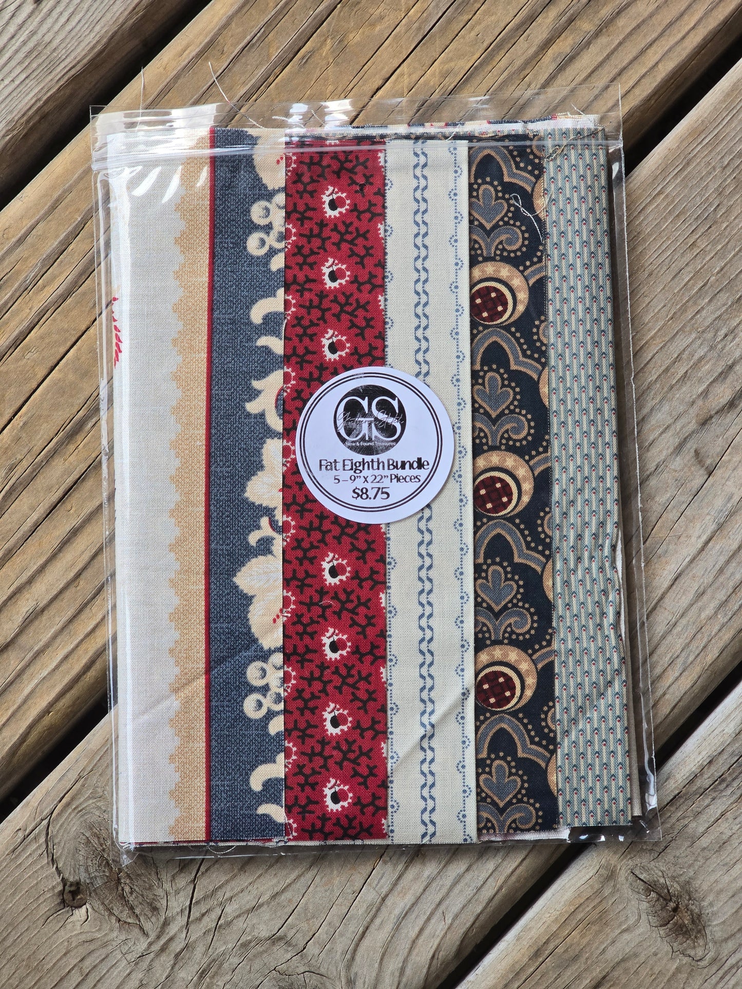 Fat Eighth Bundles - Red, White & Blue