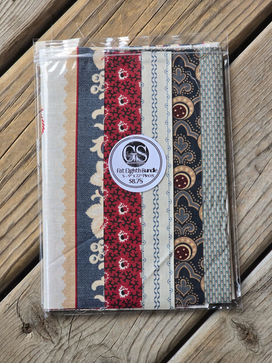 Fat Eighth Bundles - Red, White & Blue