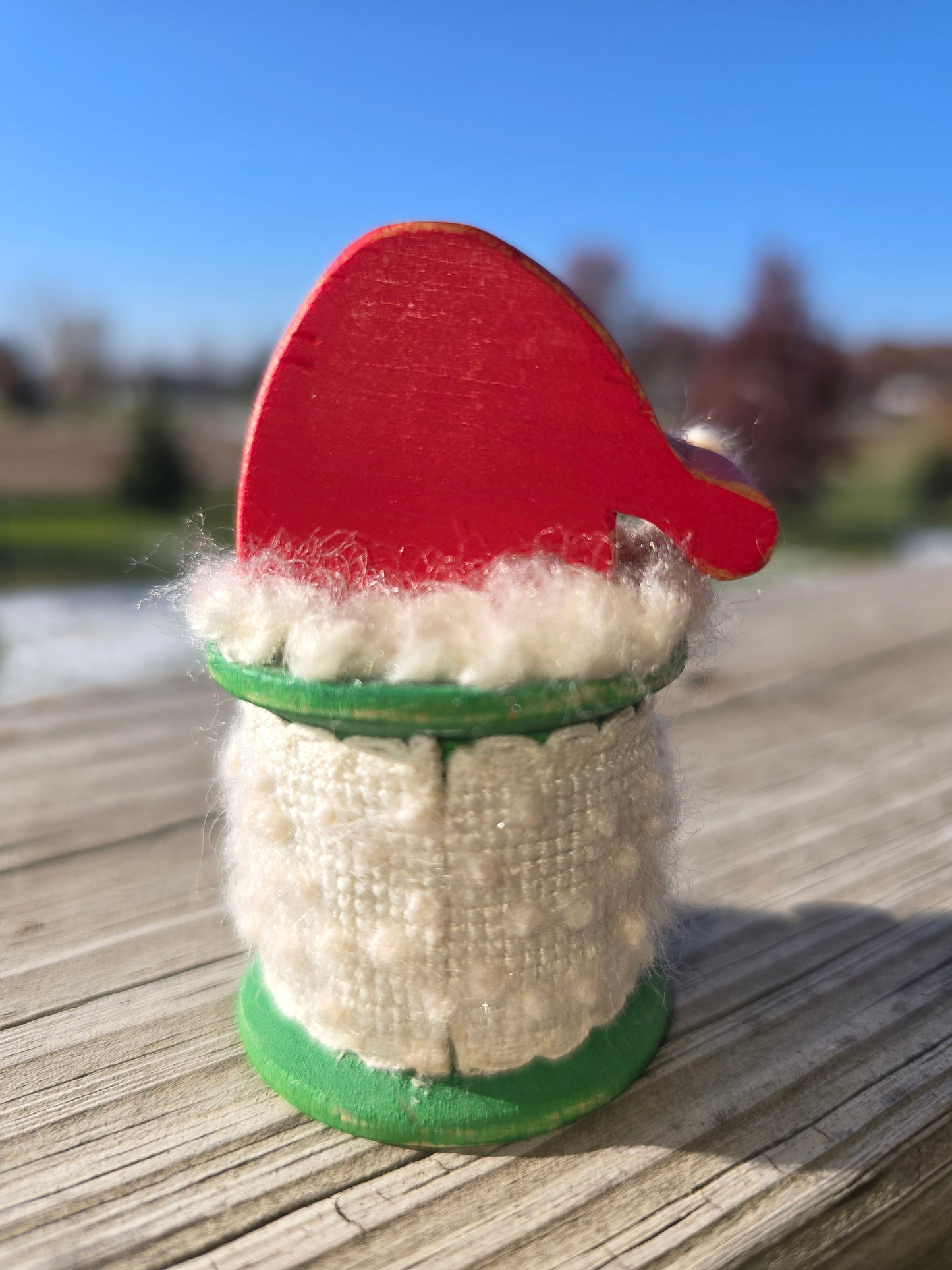 Faithwurks - Santa - Seasonal Spool Decoration