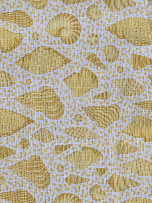 Tilda - Cotton Beach - Gold - Quilting Fabric