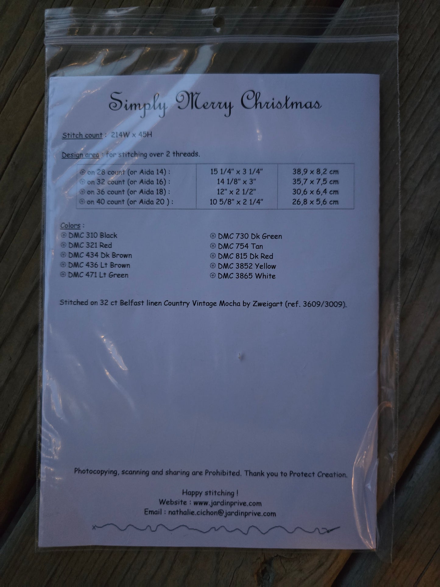 Jardin Prive - Simply Merry Christmas - Cross Stitch Pattern