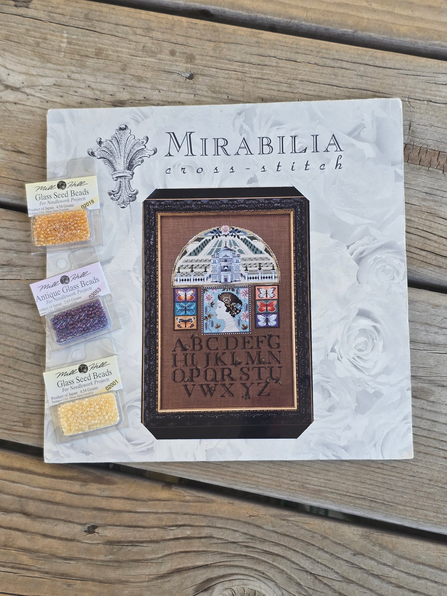 Mirabilia - Le Nouveau Sampler - Cross Stitch Pattern with Bead Packs