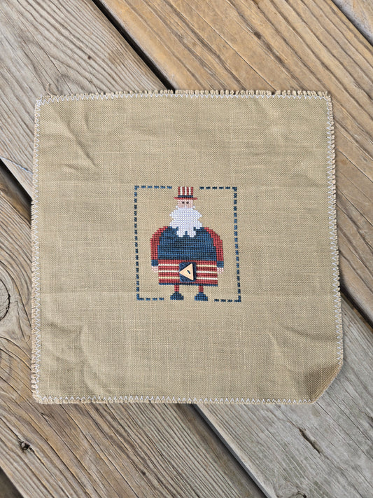 Uncle Sam - Completed Cross Stitch