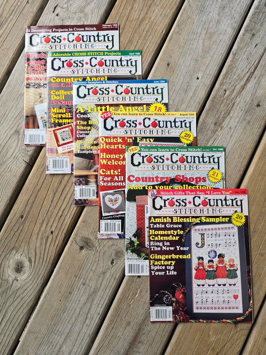 Cross Country Stitching Magazine - 1998 Bundle