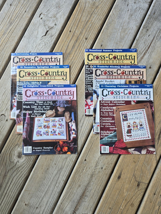 Cross Country Stitching Magazine - 1992 Bundle