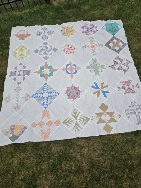 Vintage Sampler Quilt Top