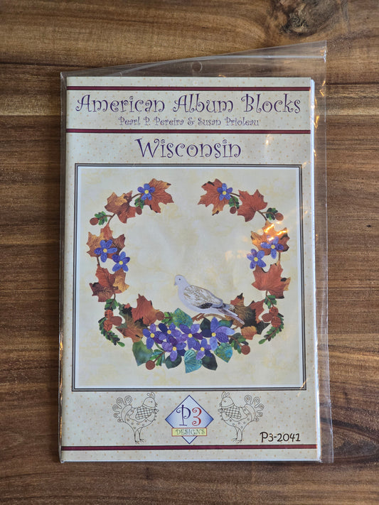 P3 Designs - American Album Blocks - Wisconsin - Applique Pattern
