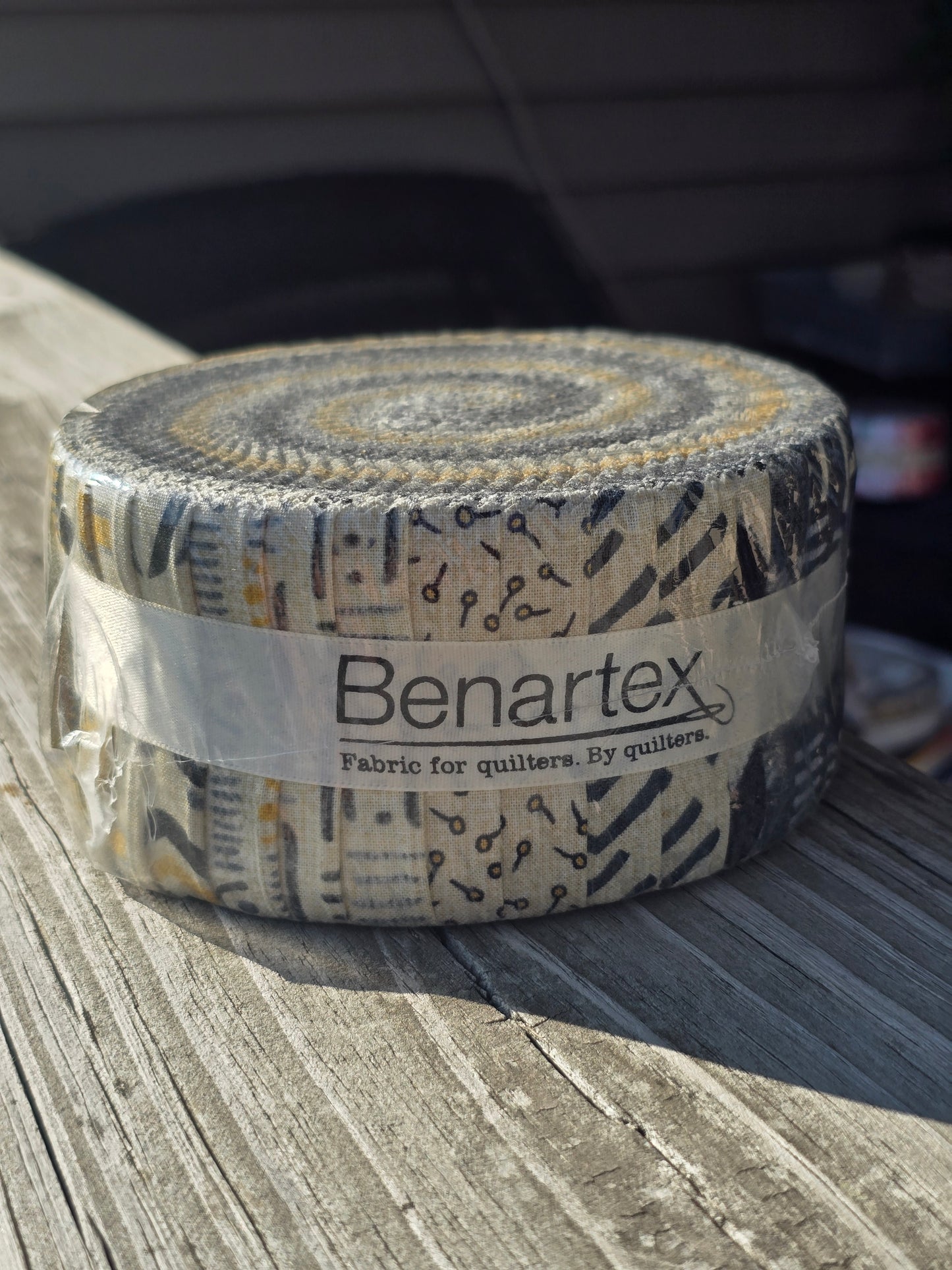 Benartex - Andrea Komninos - Sevilla Mellow Yellow - Quilting Fabric - Jelly Roll