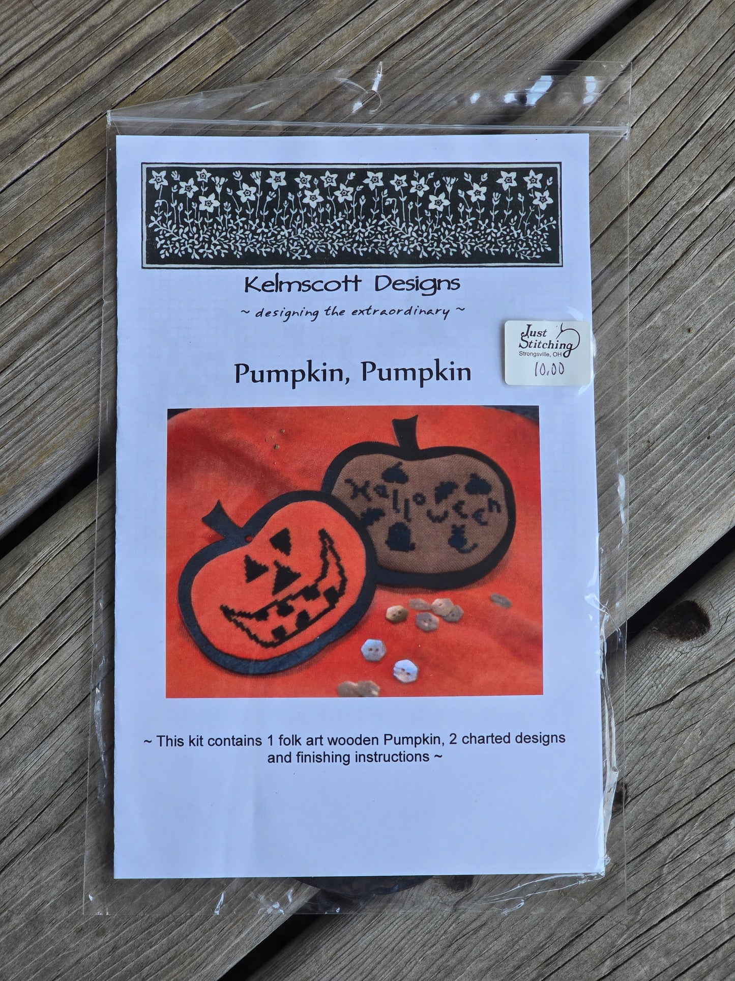 Kelmscott Designs - Pumpkin, Pumpkin - Cross Stitch Pattern