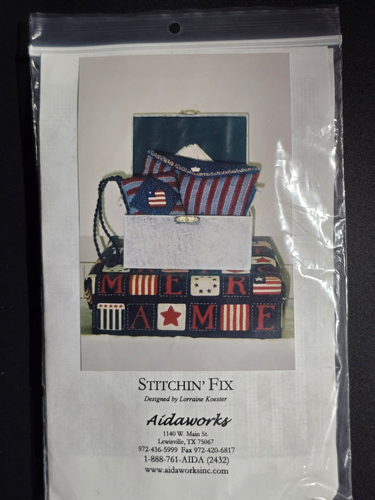 Aidaworks - Stitchin' Fix - 4th of July 2004 Kit