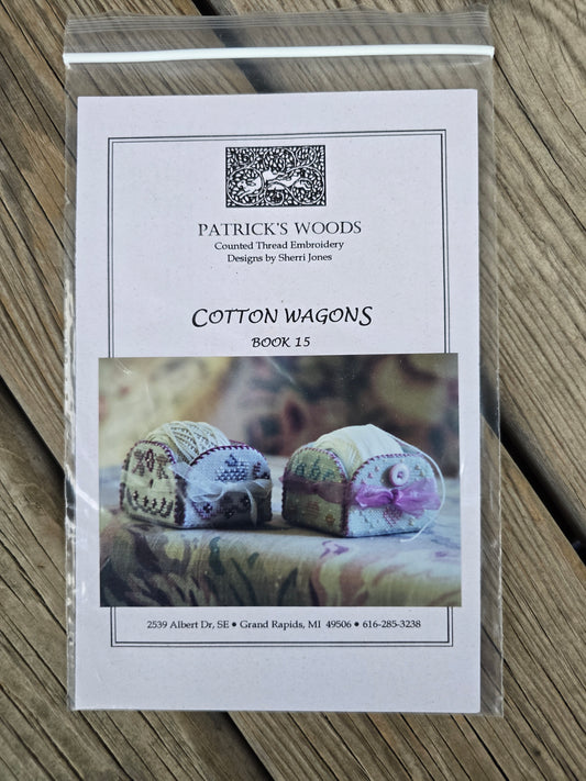 Patrick's Woods - Cotton Wagons - Book 15 - Cross Stitch Pattern