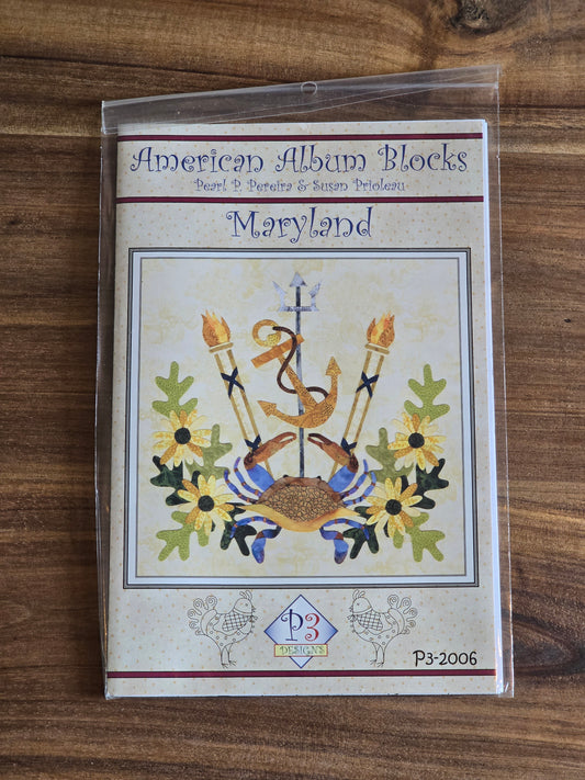 P3 Designs - American Album Blocks - Maryland - Applique Pattern
