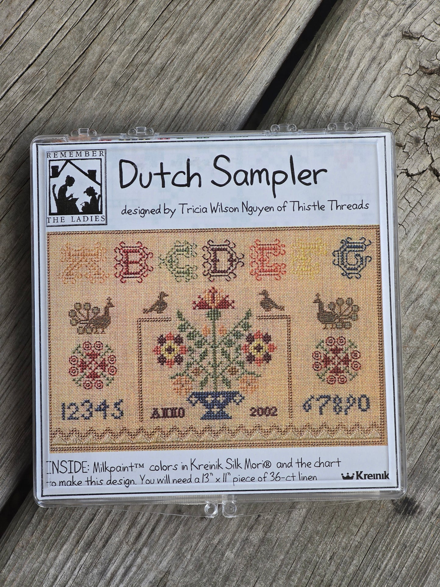 Kreinik - Remember the Ladies - Dutch Sampler - Cross Stitch Kit