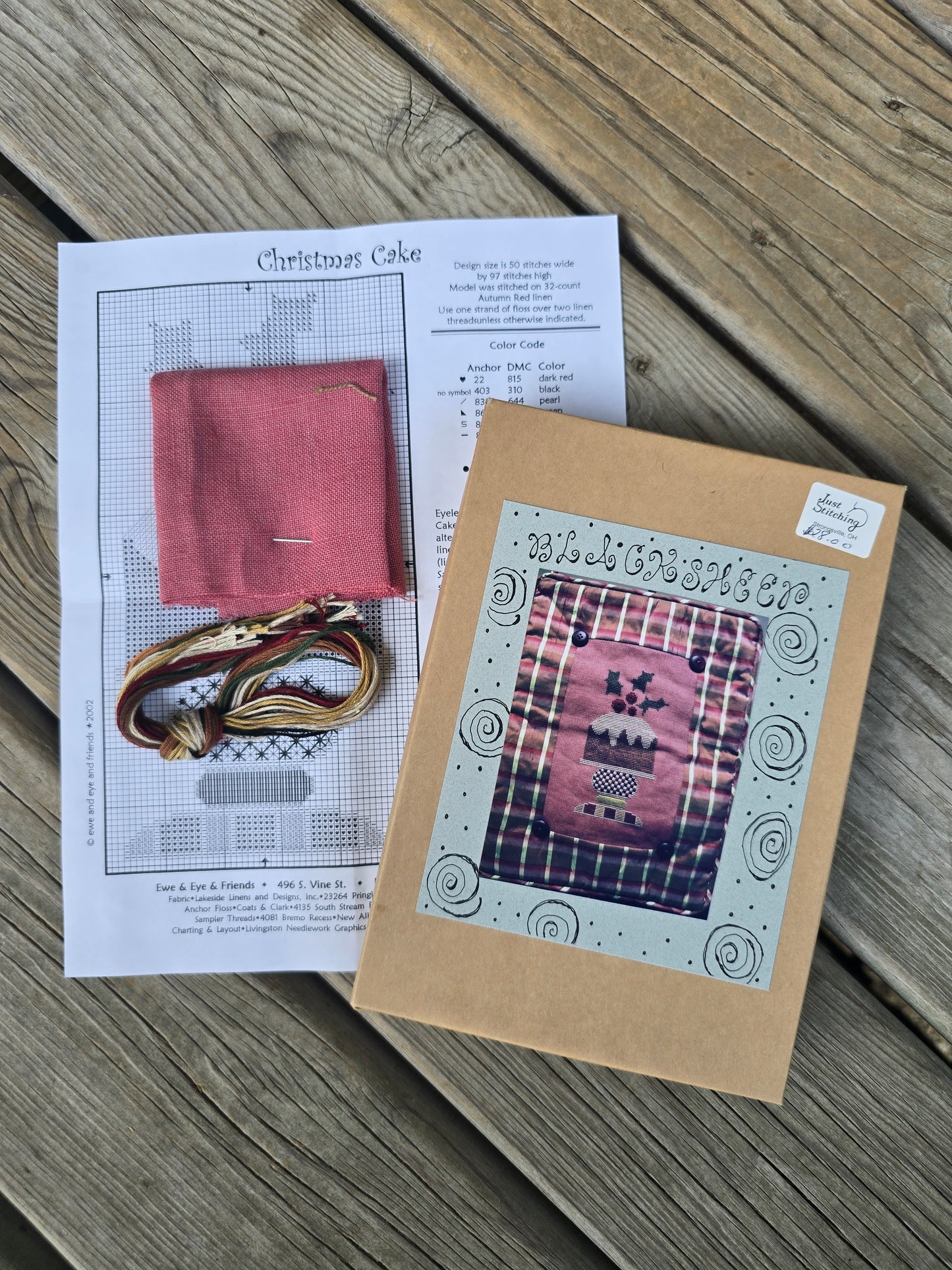 Blacksheep - Christmas Cake - Cross Stitch Kit