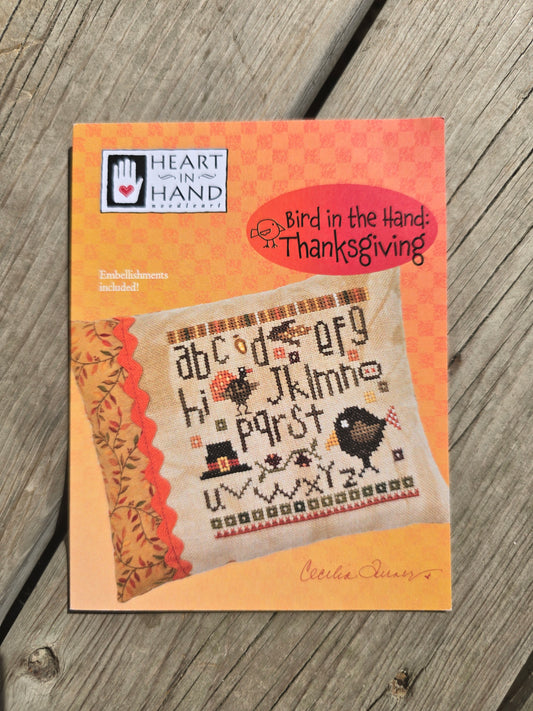 Heart in Hand - Bird in Hand: Thanksgiving - Cross Stitch Pattern