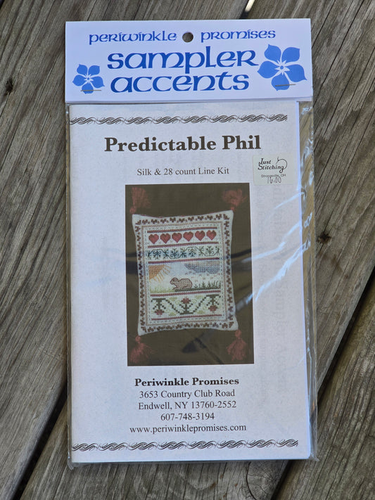 Periwinkle Promises - Predictable Phil - Sampler Accents - Cross Stitch Kit