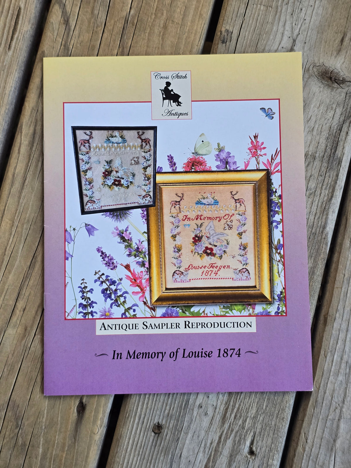 Cross Stitch Antiques - In Memory of Louise 1874 - Cross Stitch Pattern