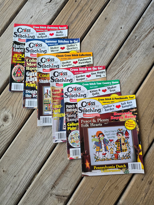 Cross Country Stitching Magazine - 2007 Bundle