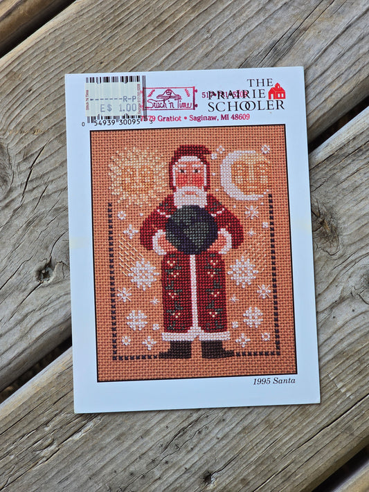 The Prairie Schooler - 1995 Santa - Cross Stitch Pattern