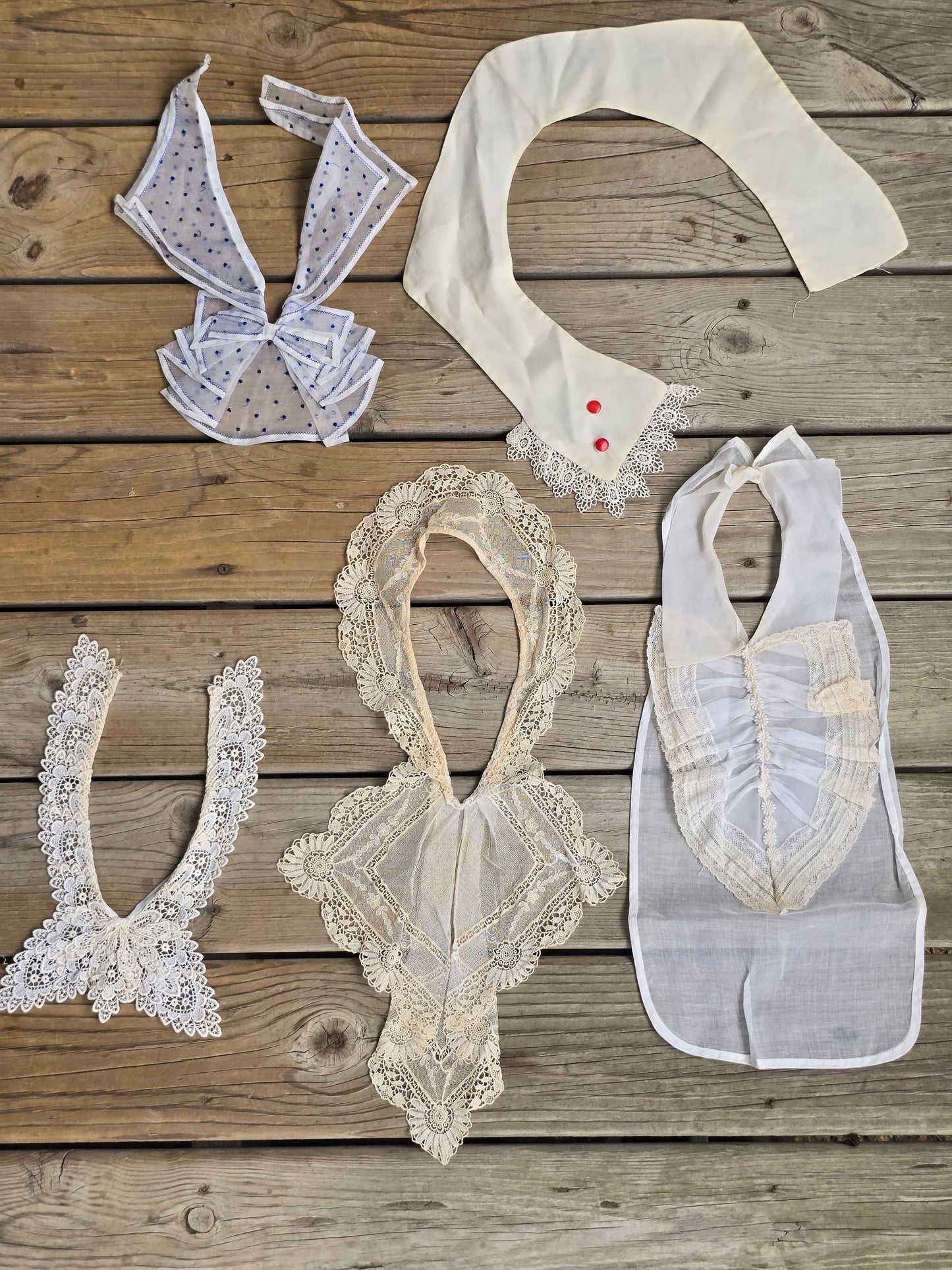 Vintage Linens - Vintage Collar Bundle (Set of 5)