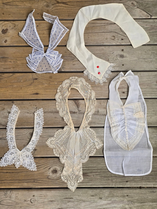 Vintage Linens - Vintage Collar Bundle (Set of 5)