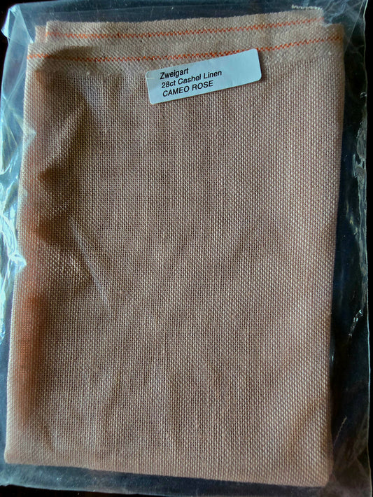 Zweigart - 28 Count Cashel Linen Cameo Rose