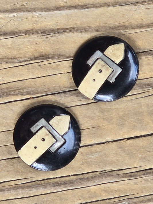 Vintage Celluloid Buckle Buttons