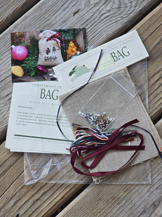Shepherd's Bush - Christmas Treat Bag - Cross Stitch Kit