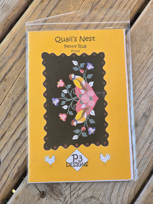 P3 Designs - Quail's Nest Penny Rug - Quilt Pattern