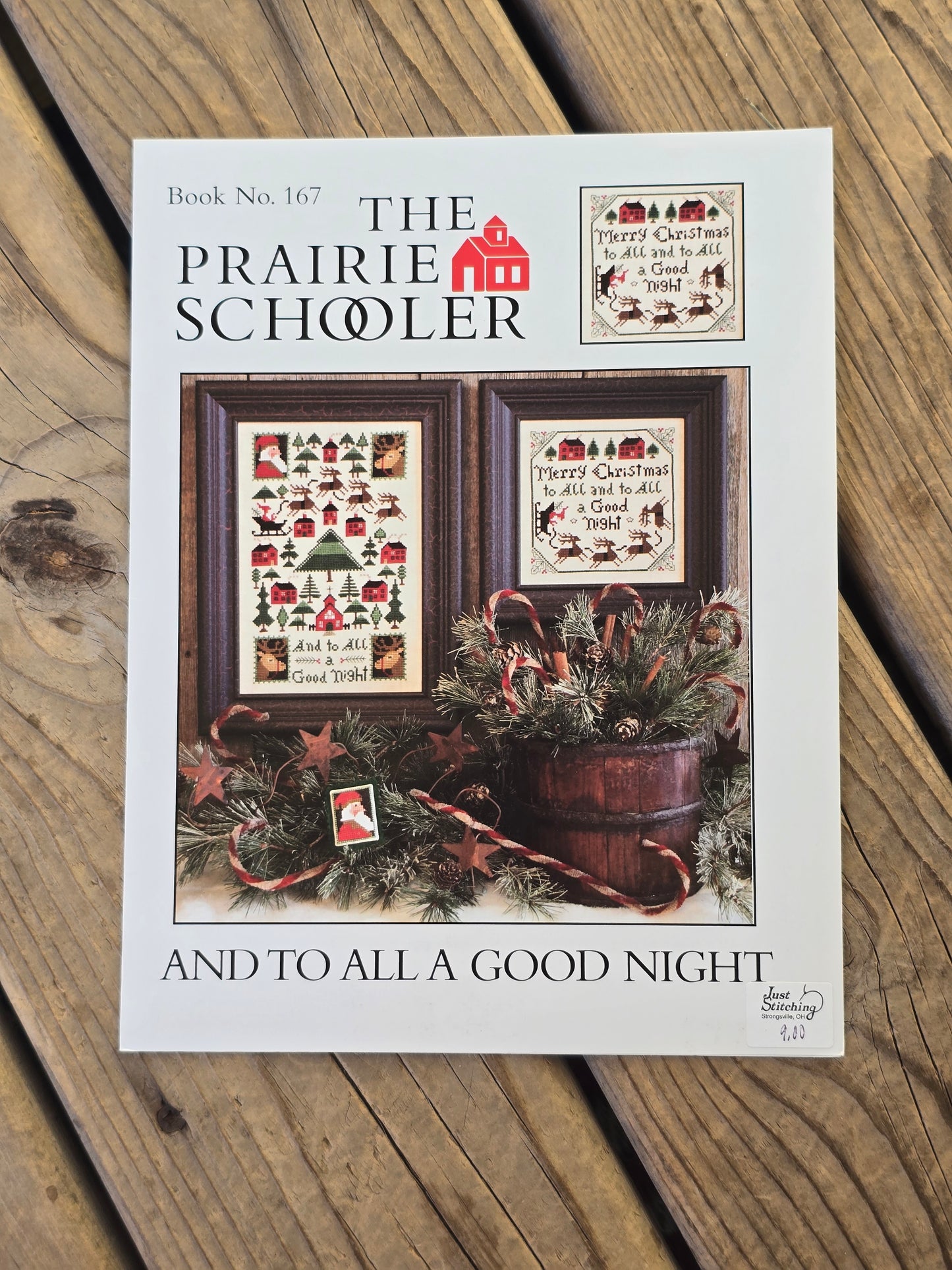 The Prairie Schooler - And To All A Good Night - Book No. 167 - Cross Stitch Pattern