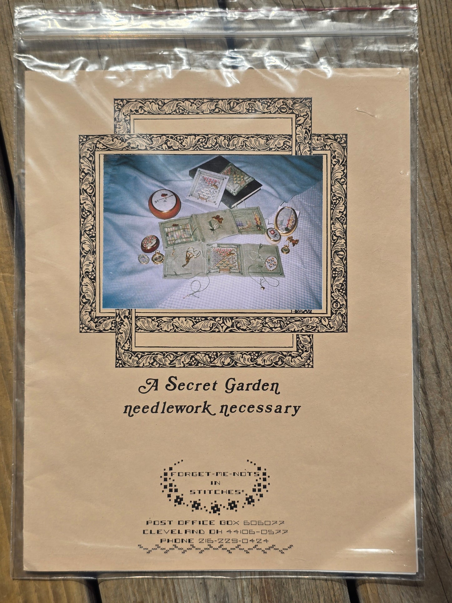Forget-Me-Nots In Stitches - A Secret Garden - Cross Stitch Pattern