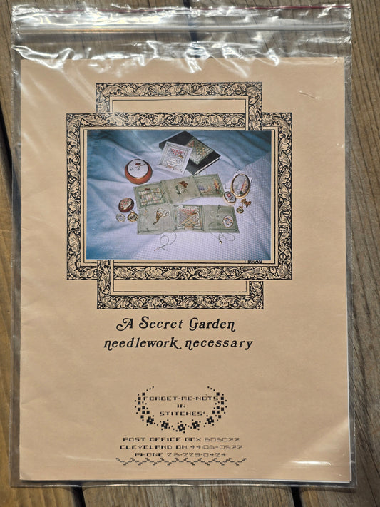 Forget-Me-Nots In Stitches - A Secret Garden - Cross Stitch Pattern