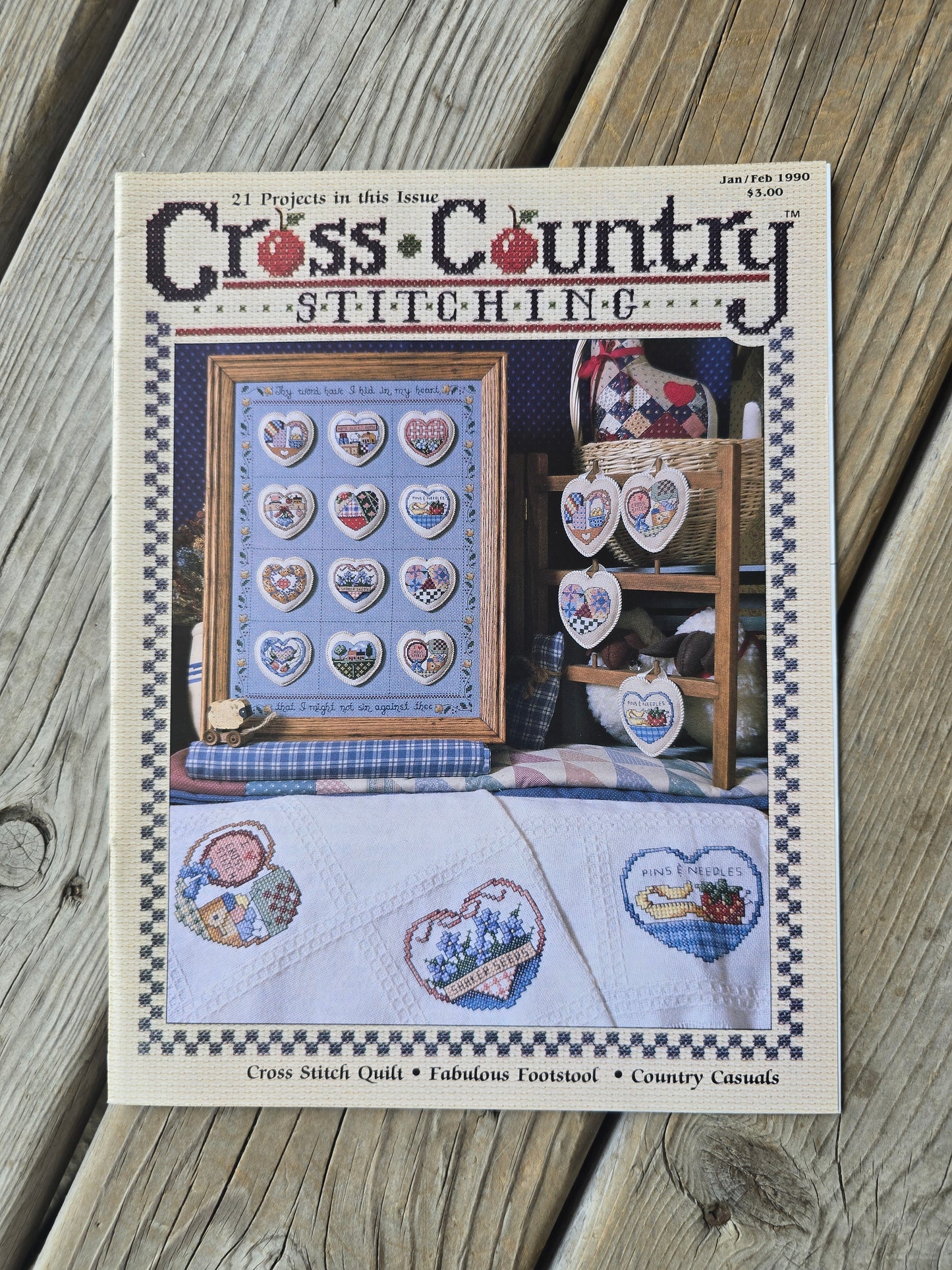 Cross Country Stitching Magazine - 1990 Bundle