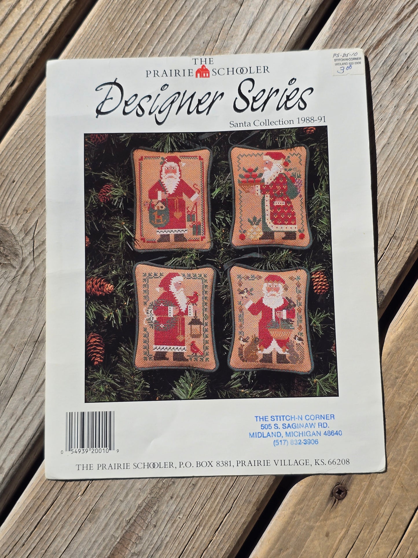 The Prairie Schooler - Designer Series - Santa Collection 1988-1991 - Cross Stitch Pattern