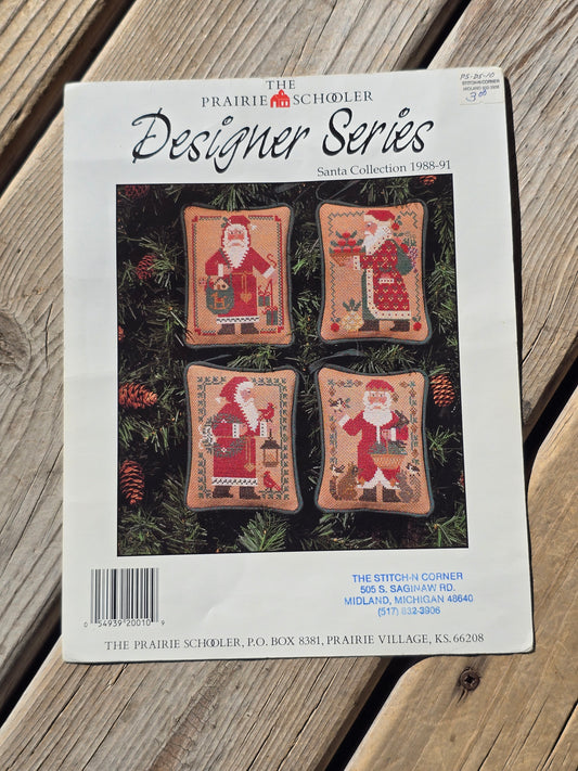 The Prairie Schooler - Designer Series - Santa Collection 1988-1991 - Cross Stitch Pattern