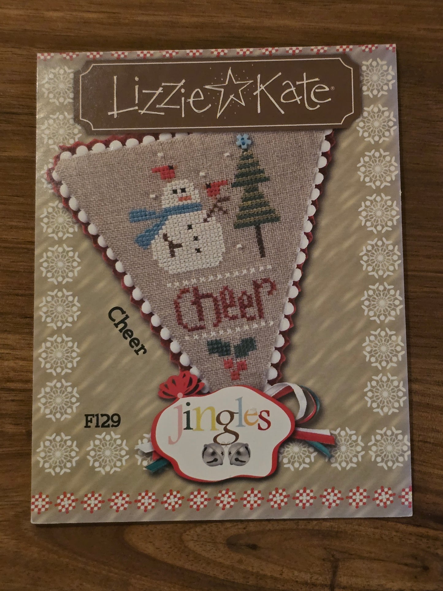Lizzie Kate - Jingles - Cheer - F129 - Cross Stitch Pattern