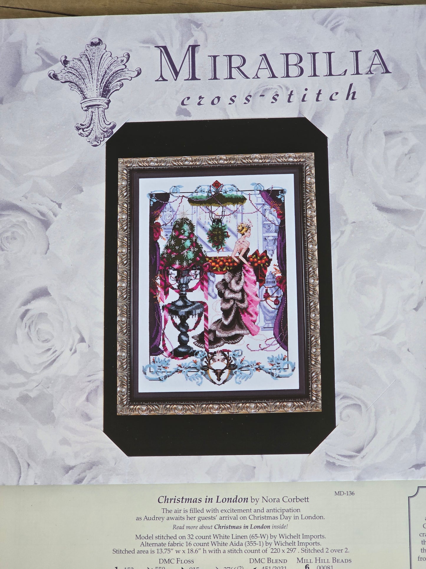 Mirabilia - Christmas in London - Cross Stitch Pattern with Embellishment Pack