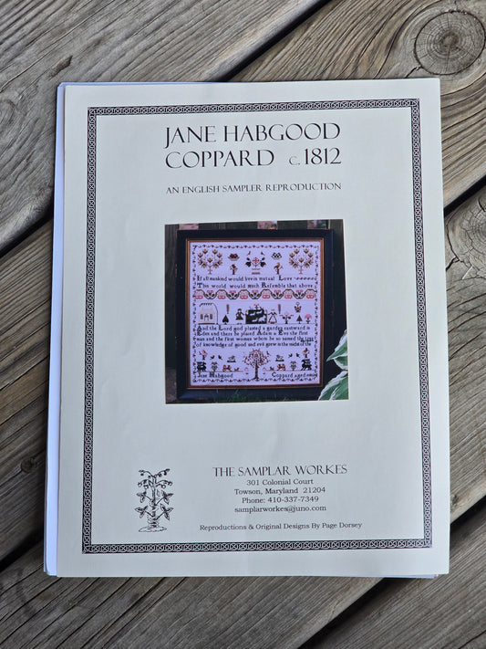 The Samplar Workes - Jane Habgood Coppard c.1812 - Cross Stitch Kit