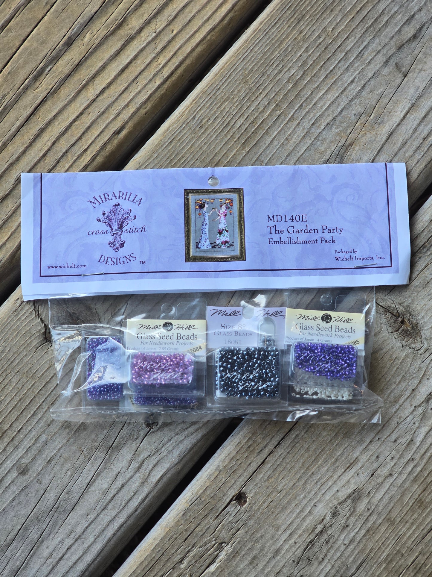 Mirabilia - The Garden Party - Cross Stitch Pattern with Embellishment Pack