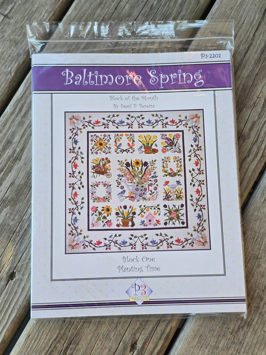 P3 Designs - Baltimore Spring - 13 Block - Block of the Month - Quilt Pattern