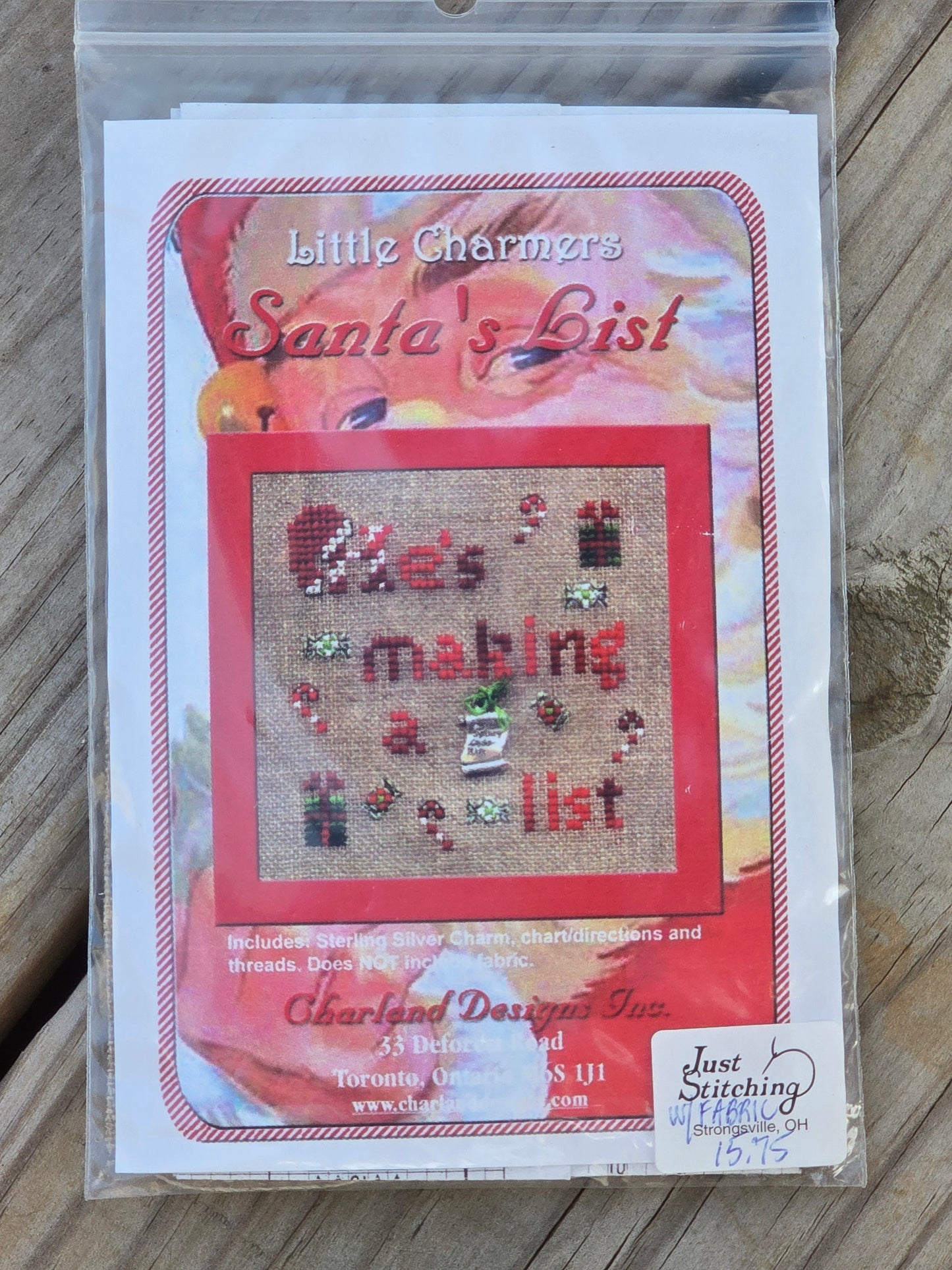 Charland Designs - Santa's List - Little Charmers - Cross Stitch Kit