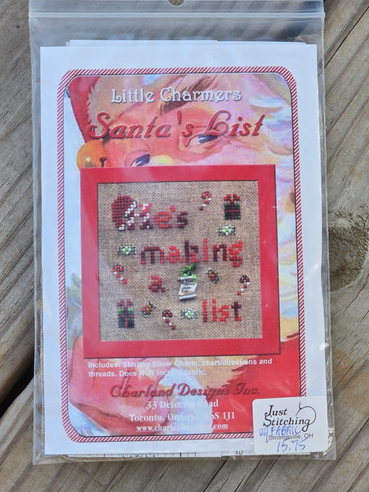 Charland Designs - Santa's List - Little Charmers - Cross Stitch Kit