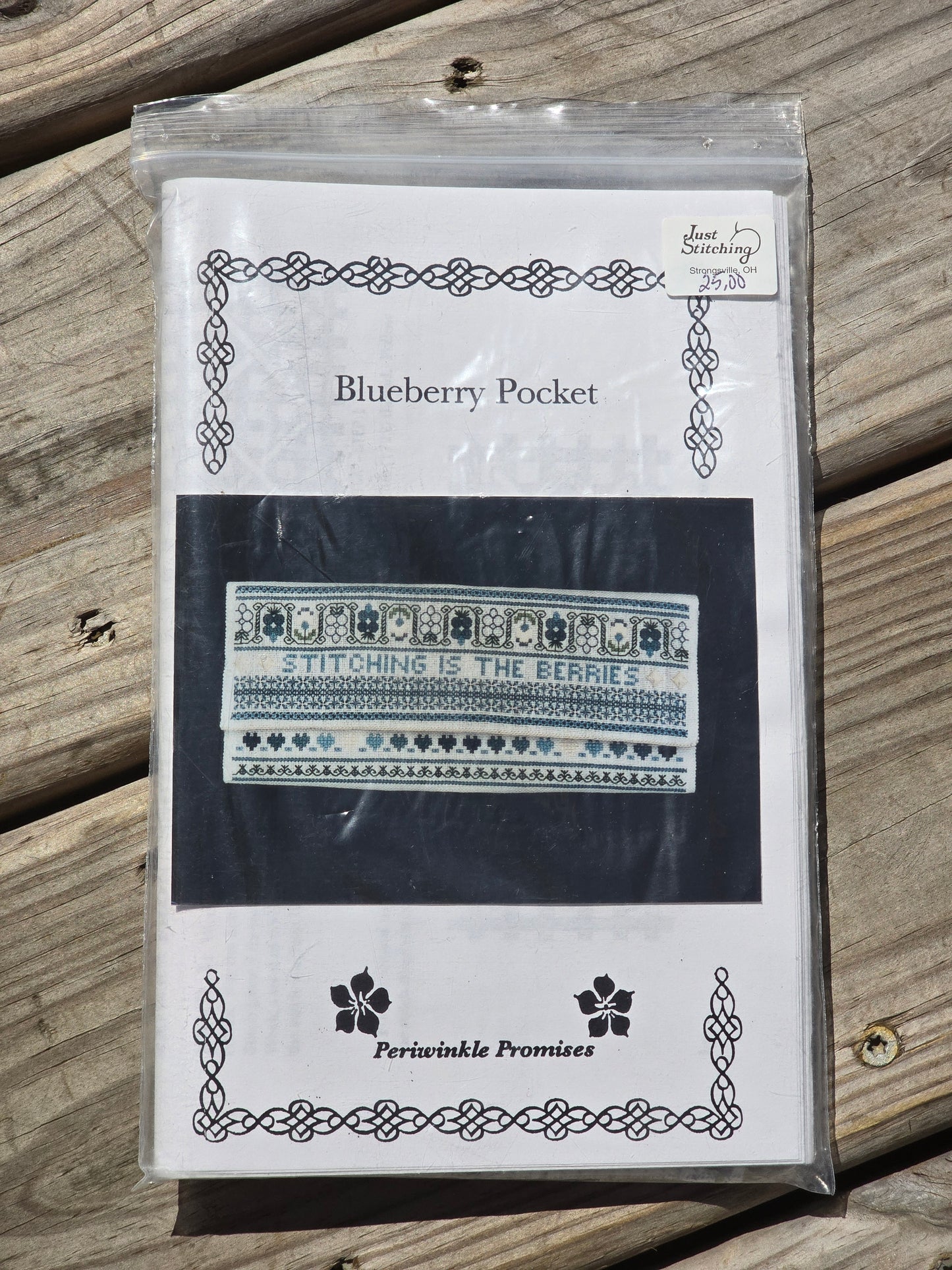 Periwinkle Promises - Blueberry Pocket - Petite Periwinkles - Cross Stitch Kit