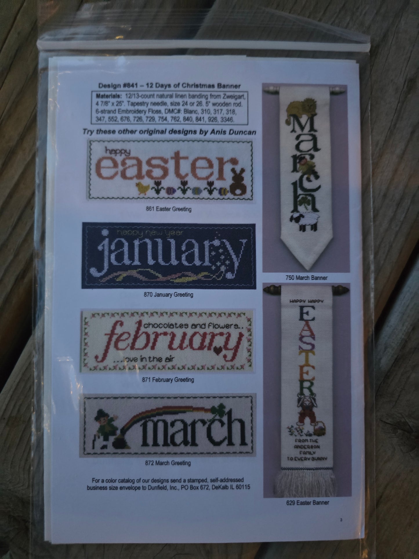 Dunfield, Inc. - Creative Moments - 12 Days of Christmas- Cross Stitch Pattern