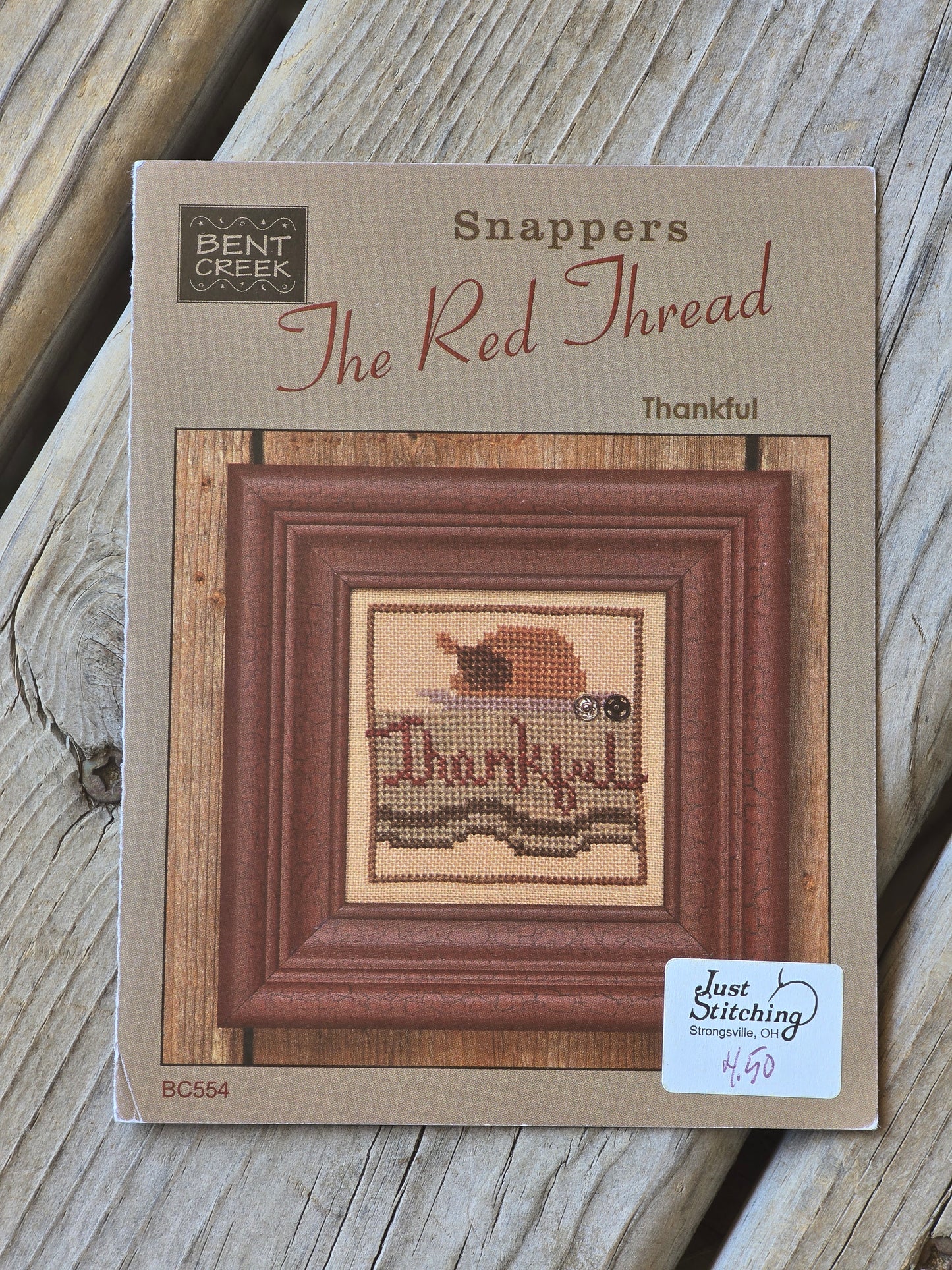 Bent Creek - Snappers - The Red Thread - Thankful - Cross Stitch Pattern