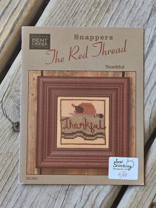 Bent Creek - Snappers - The Red Thread - Thankful - Cross Stitch Pattern