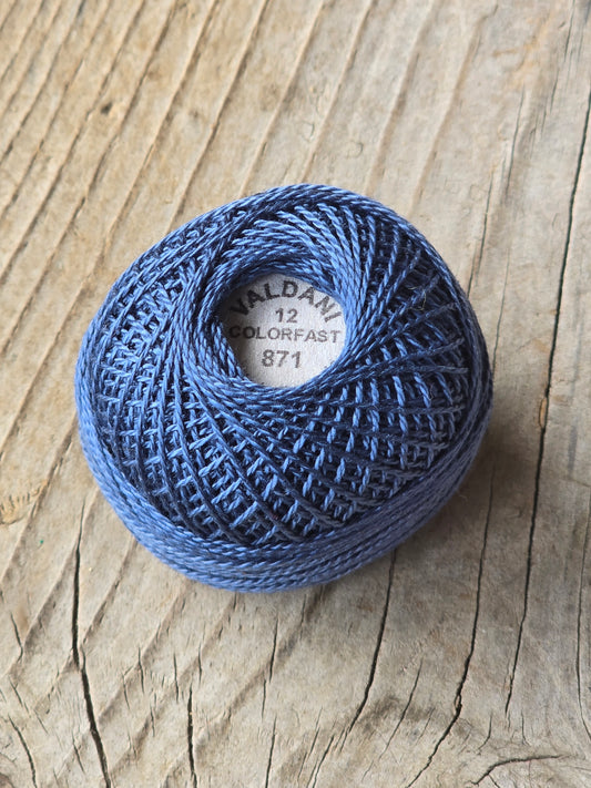 Valdani - Perle Cotton - Hand-Dyed - Size 12 - #871 - Thread